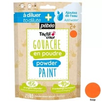 Gouache en poudre orange 100g
