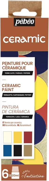 Set d'initiation céramique Pébéo Ceramic - 6 x 20 ml