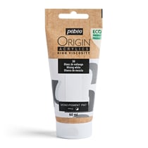 Tube 60 ml de peinture acrylique Pébéo - Origin Acrylics - Blanc de mélange