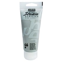 Tube 100 ml de peinture Studio Acrylics High Viscosity Pébéo - Gris neutre - Fine - Opaque