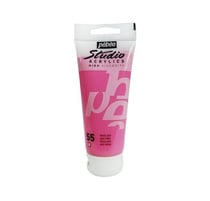 Tube 100 ml de peinture Studio Acrylics High Viscosity Pébéo - Rose azo - Fine - Transparent