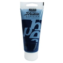 Tube 100 ml de peinture Studio Acrylics High Viscosity Pébéo - Bleu de Prusse - Fine - Opaque