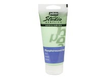 Pebeo Studio Acrylics Auxiliaries - Gel phosphorescent - peinture acrylique - vert - transparent - 100 ml