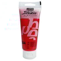 Tube 100 ml de peinture Studio Acrylics High Viscosity Pébéo - Rouge bleu iridescent - Fine - Semi-opaque
