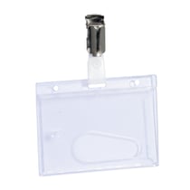 Sign - Lot de 50 badges rigides à pince - 5,4 x 8,6 cm