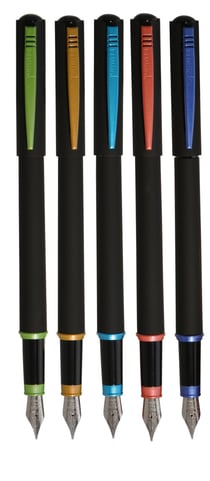1 stylo plume - Bleu - Plumink métal Licorne - Plume moyenne - Ink -  Coloris assortis - Stylos Plume - Stylos