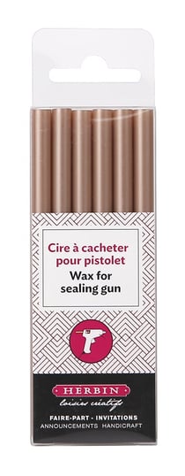 Blister 6 bâtons cire et pistolet or rose