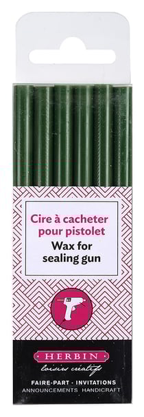 Blister 6 bâtons pistolet vert foncé