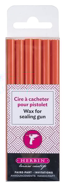 Blister 6 bâtons de cire et pistolet citrouille