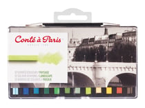 Conte A PARIS - Crayon de cire - couleurs de paysage assorties - pack de 12