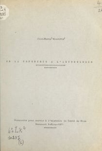 De la toponymie à l'archéologie