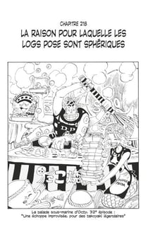 One Piece édition originale - Chapitre 218 - La raison pour laquelle les logs pose sont sphériques