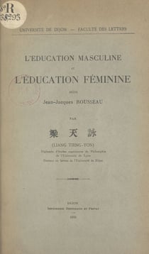 L'éducation masculine et l'éducation féminine selon Jean-Jacques Rousseau