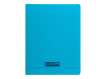 Cahier polypro - 24 x 32 cm - Calligraphe - Clairefontaine - 48 pages grands carreaux - Bleu