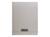 Cahier polypro - 24 x 32 cm - Calligraphe - Clairefontaine - 48 pages grands carreaux - Gris