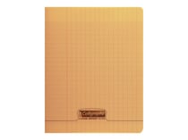 Cahier polypro - 24 x 32 cm - Calligraphe - Clairefontaine - 48 pages grands carreaux - Orange