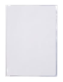 Protège-cahier A4 + Porte étiquette Clairefontaine - Transparent Incolore - Cristal Luxe 22/100ème