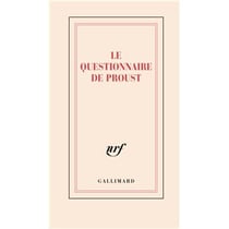 Carnet "Le questionnaire de Proust" (papeterie)