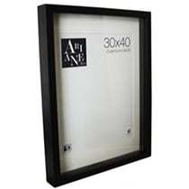 Vitrine avec passe-partout - 30x40 cm - Noir