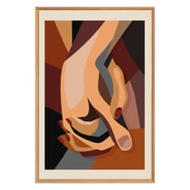 Tableau mural Ceanothe - Mains enlacées - 65 x 97 cm