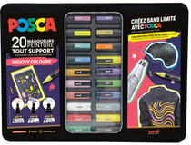 Lot de 20 marqueurs - Posca – pointes et couleurs groovy assorties