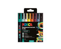 Lot de 8 marqueurs pointe fine - Posca - Edition RETRO