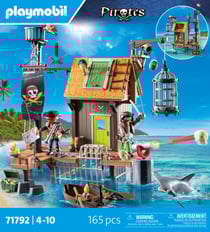 PLAYMOBIL - Port et repaire de pirates avec prisons - 71792 - Les pirates