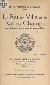 Le rat de ville et le rat des champs - Comédie en 1 acte pour 3 jeunes filles