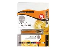 Set acrylique avec châssis et pinceaux