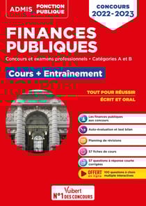 Concours Finances publiques - Catégories A et B - Concours 2022-2023 - Finances publiques - Finances locales - Finances sociales - Finances communautaires