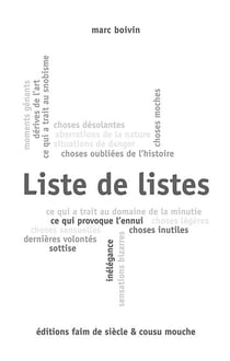 Liste de listes - Cycle des listes