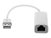 Adaptateur USB 2.0/RJ45 - Blanc