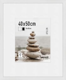 Cadre Nielsen - Apollon - Bois - Blanc - 40 x 50 cm