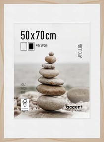 Cadre Nielsen - Apollon - Bois - Naturel - 50 x 70 cm