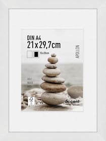 Cadre Nielsen - Apollon - Bois - Blanc - 21 x 29,7 cm