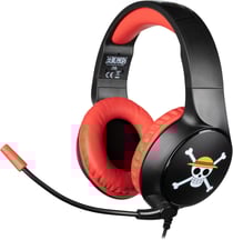 Casque Gaming Konix - Filaire - One Piece - Noir et rouge