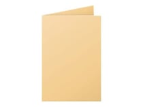 25 cartes pliées Pollen 110x155 mm  - Caramel