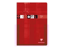 1 cahier de travaux pratiques - Format A4 21 x 29.7 cm - Clairefontaine - 80 pages petits carreaux - Coloris assortis