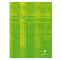 1 cahier - 24 x 32 cm - Clairefontaine - 96 pages petits carreaux - Coloris assortis