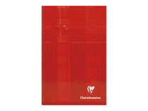 1 cahier broché - 11 x 17 cm - Clairefontaine - 192 pages petits carreaux - Coloris assortis