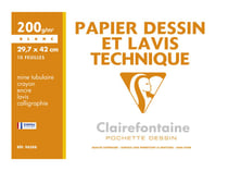 Clairefontaine 97344C - Bloc de 10 Feuilles de Papier Couleur