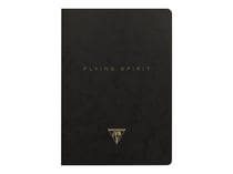 1 carnet - Format A5 14.8 x 21 cm - Flying Spirit Black - Clairefontaine - 96 pages lignées - Designs assortis