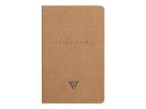 1 carnet - 11 x 17 cm - Flying Spirit Kraft - Clairefontaine - 96 pages lignées - Designs assortis