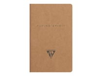 1 carnet - 7.5 x 12 cm - Flying Spirit Kraft - Clairefontaine - 48 pages lignées - Designs assortis