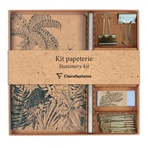 Kit de papeterie Clairefontaine - Marron - Le cerisier blanc