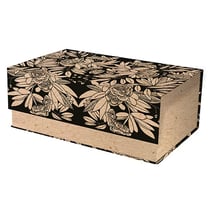 Boîte rectangle aimanté 29,8 x 17,8 x 10,8 cm kraft Clairefontaine - Le cerisier blanc
