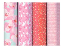 1 rouleau - papier cadeau Love - 0,7x2m