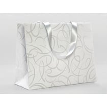Sac cadeau mm premium blanc arabesque