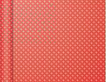 Papier cadeau - 5 x 0,35 m - motif géométrique carré rouge