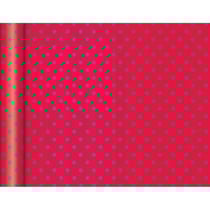 Papier cadeau Clairefontaine rouge à pois verts